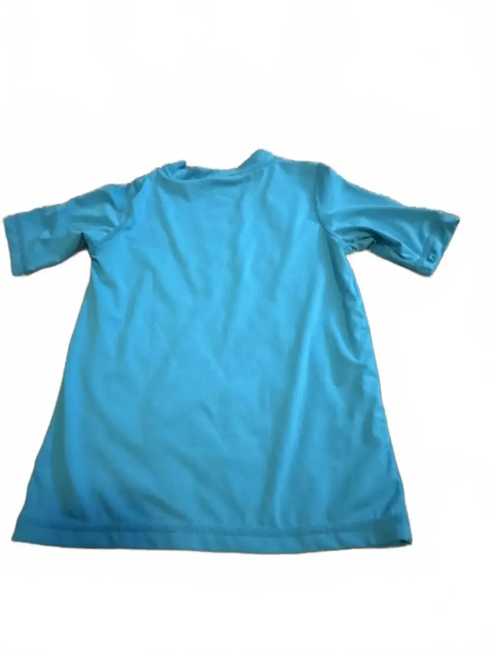 Wonder Nation Boys Swim Rash Guard XS Hawaiian Ocean Blue Casual Fit